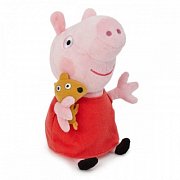 Peppa Pig 25097 Мяг.игр.Пеппа с медвежонком 30 см