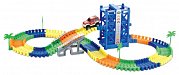1Toy Гибкий трек Большое путешествие с лифтом и машинкой 128 деталей