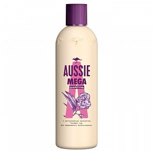 Aussie Шампунь Mega с экстрактом цветков Кенгуровой лапки из Австралии 300 мл