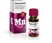 Калия перманганат порошок для приготовления раствора для местного и наружного применения с лопаткой 15 г Обновление Калия перманганат