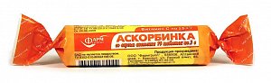 Аскорбинка таблетки Апельсин крутка 3 г 10 шт. Фармгрупп