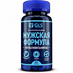 Мужская формула Мультивитамины GLS 440мг капсулы 60 шт.