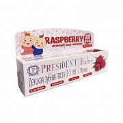 PresiDENT Baby Зубная паста детская Малина от 0 до 3 лет 30 мл