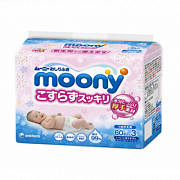 Moony Салфетки влажные для детей запасной блок 60х3шт.