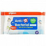 Pigeon Cалфетки влажные детские антибактериальные 20 шт.