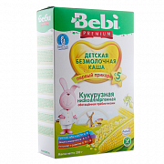 Bebi Premium Каша молочная Кукурузная низкоаллергенная с пребиотиками с 5 мес. 200 г