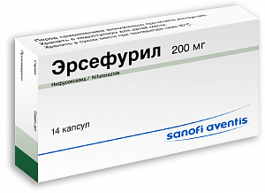 Эрсефурил капсулы 200 мг 14 шт.