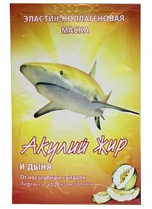 Акулий жир маска для лица эласт-коллаген дыня 1 шт.