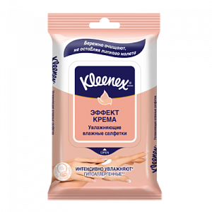 Kleenex Салфетки Влажные Эффект Крема 10 шт.