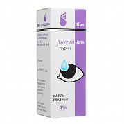 Таурин-ДИА капли глазные 4% флакон-капельница 10 мл Таурин-ДИА
