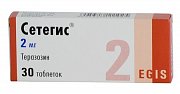 Сетегис таблетки 2 мг 30 шт. Сетегис таблетки 2 мг 30 шт.