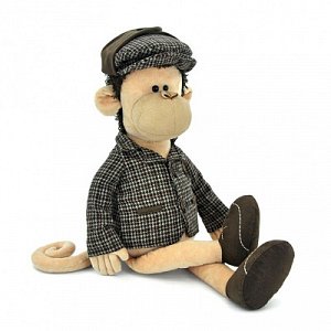 Orange Обезьянка Шерлок 25см