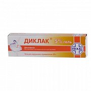 Диклак гель для наружного применения 5% туба 50 г Диклак гель для наружного применения 5% туба 50 г