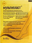 Лейкопластырь мозольный 6 см х 10 см Мультипласт Лейкопластырь мозольный 6 см х 10 см Мультипласт