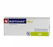 Мертенил таблетки покрытые пленочной оболочкой 10 мг 30 шт. Мертенил таблетки покрытые пленочной оболочкой 10 мг 30 шт.