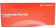 Кординорм Кор таблетки 2,5 мг 90 шт. Кординорм Кор таблетки 2,5 мг 90 шт.