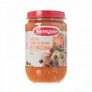 Semper Пюре Спагетти с фрикадельками из говядины с 10 мес. 190 г