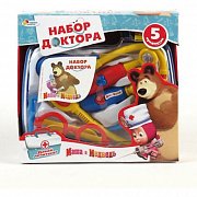 Играем Вместе MT1092MTP-DA-R Набор Доктор Маша И Медведь, В Пластиковом Чемодане