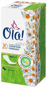 Ola Прокладки Daily Deo ежедневные Солнечная ромашка 20 шт.