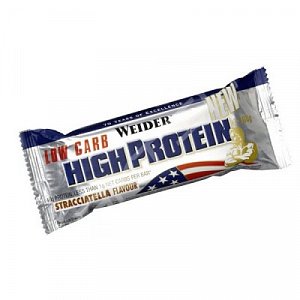 Weider 40% лоу карб хай протеин бар Страчиателла батончик 50 г