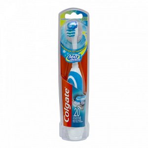 Colgate 360 Зубная щетка Суперчистота средней жесткости, электрическая