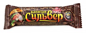 Батончик Капитан Сильвер 50 г трюфельно-ореховый в шоколадной глазури