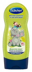 Bubchen Шампунь и гель для душа Джунгли зовут 230 мл