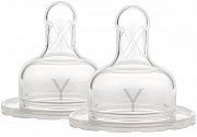Dr Brown`s Соски силиконовые для бутылочек с широким горлом Y-образные 2 шт.