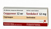 Сердолект таблетки покрытые оболочкой 12 мг 28 шт. Сердолект таблетки покрытые оболочкой 12 мг 28 шт.