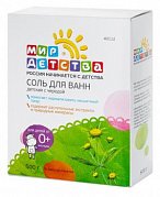 Мир детства 40112 соль для ванны с чередой