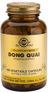 Солгар Корень дягиля плюс капсулы 100 шт. (БАД)