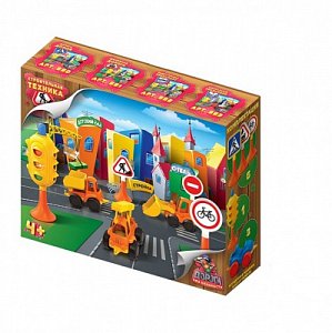 Нордпласт Настольная игра Дорога без опасности Строительная техника 884