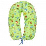 Фэст Подушка Многофункциональная для беременных и кормящих зеленый, звери