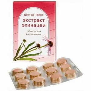 Доктор Тайсс Экстракт эхинацеи таблетки для рассасывания 12 шт. (БАД)