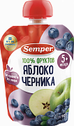 Semper Пюре Яблоко и черника с 5 мес. 90 г Semper Пюре Яблоко и черника с 5 мес. 90 г