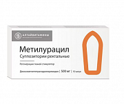 Метилурацил суппозитории ректальные 500 мг 10 шт. Метилурацил суппозитории ректальные 500 мг 10 шт.