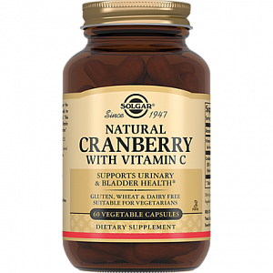 Солгар Натуральная клюква с витамином С капсулы 60 шт. (БАД)