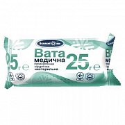 Вата стерильная хирургическая 25 г Вата стерильная хирургическая 25 г