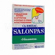 Salonpas Пластырь обезболивающий 6,5х4,2 см 10 шт. Salonpas Пластырь обезболивающий 6,5х4,2 см 10 шт.