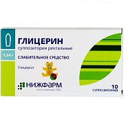 Глицерин суппозитории ректальные 1,24 г 10 шт. Глицерин суппозитории ректальные 1,24 г 10 шт.