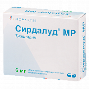 Сирдалуд МР капсулы с модифицированным высвобождением 6 мг 30 шт. Сирдалуд МР капсулы с модифицированным высвобождением 6 мг 30 шт.
