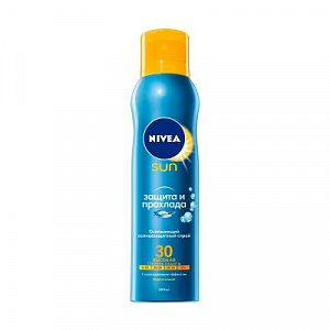 Нивея Sun Спрей солнцезащитный освежающий Защита и прохлада SPF30 200 мл