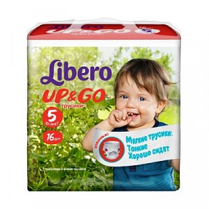 Libero Подгузники-трусики Up&Go Maxi Plus 10-14 кг 16 шт.
