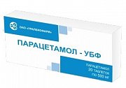 Парацетамол-УБФ таблетки 500 мг 20 шт. Парацетамол-УБФ таблетки 500 мг 20 шт.