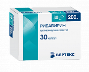 Рибавирин капсулы 200 мг 30 шт. Рибавирин капсулы 200 мг 30 шт.