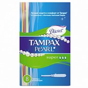 Tampax Тампоны Pearl Super 8 шт. Tampax Тампоны Pearl Super 8 шт.