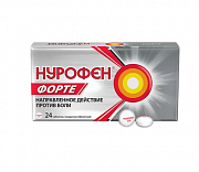 Нурофен Форте таблетки покрытые оболочкой 400 мг 24 шт. Нурофен Форте таблетки покрытые оболочкой 400 мг 24 шт.