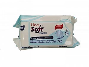 Салфетки влажные антибактериальные 72 шт. UNOSOFT