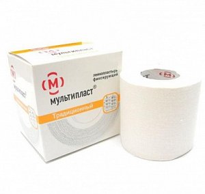Лейкопластырь 5 см х 500 см Мультипласт