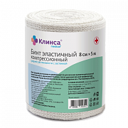 Клинса Бинт СР 8 х 500 см эластичный средней растяжимости Клинса Бинт СР 8 х 500 см эластичный средней растяжимости